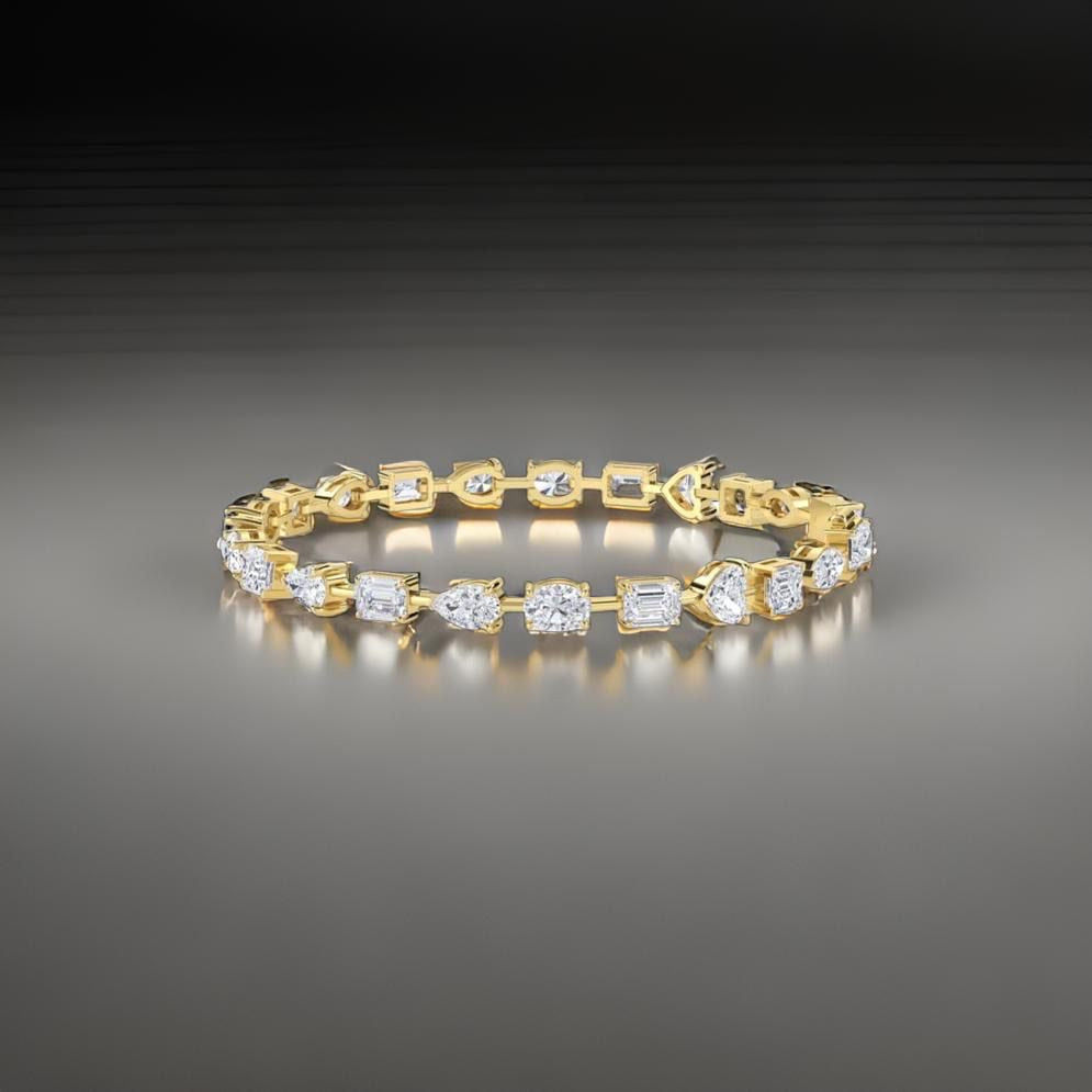 Freedom Fancy Shaped Diamond Bracelet
